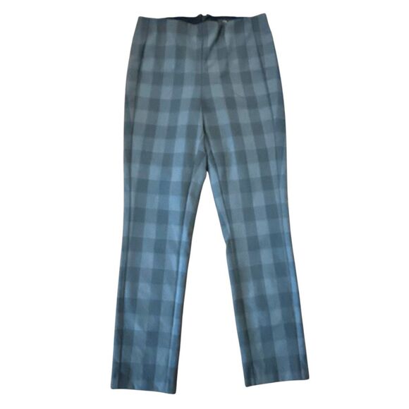 Rag & Bone Simone plaid charcoal stretch skinny pants size 8 - Picture 3 of 11
